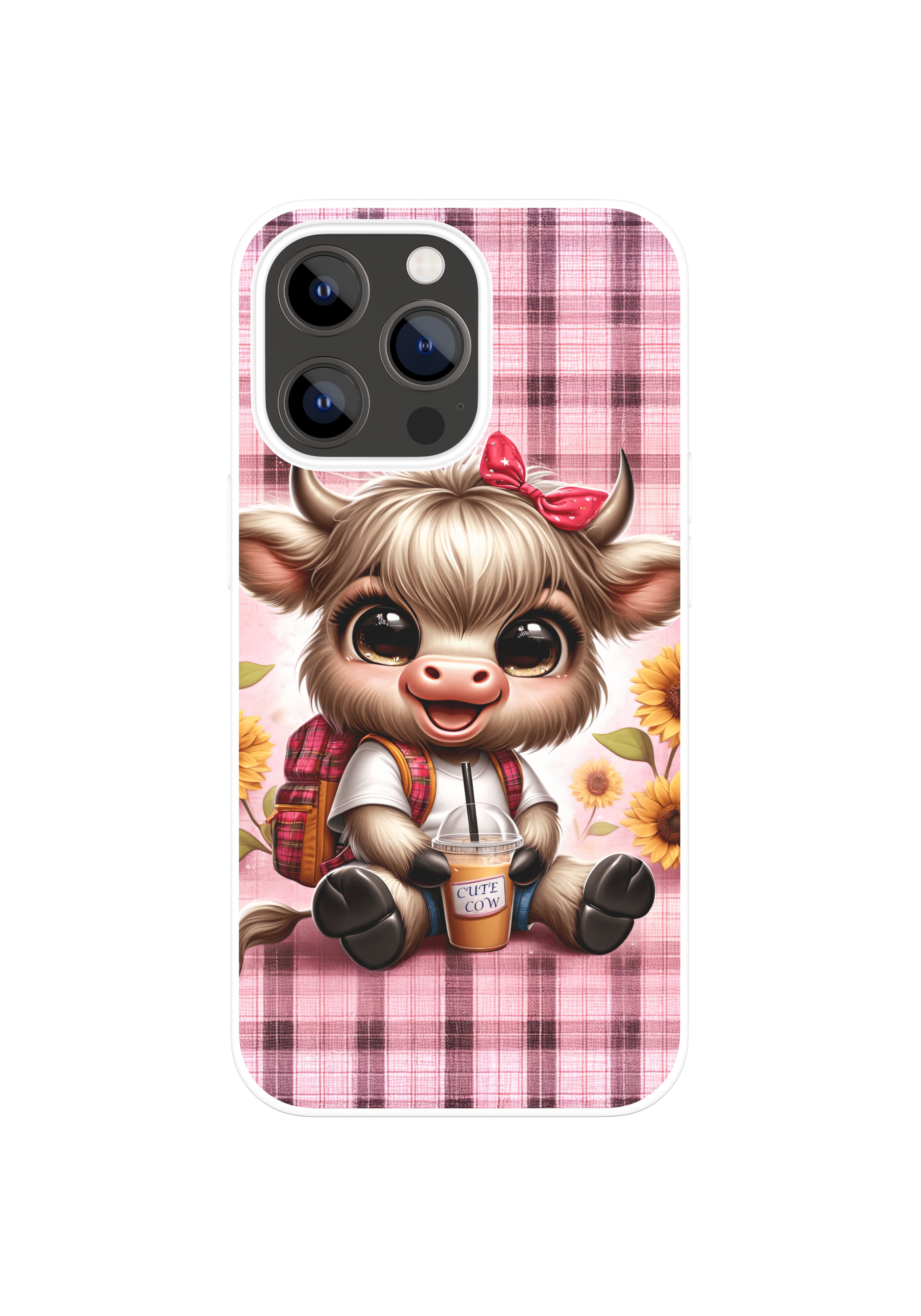 Highland Cow With Backpack