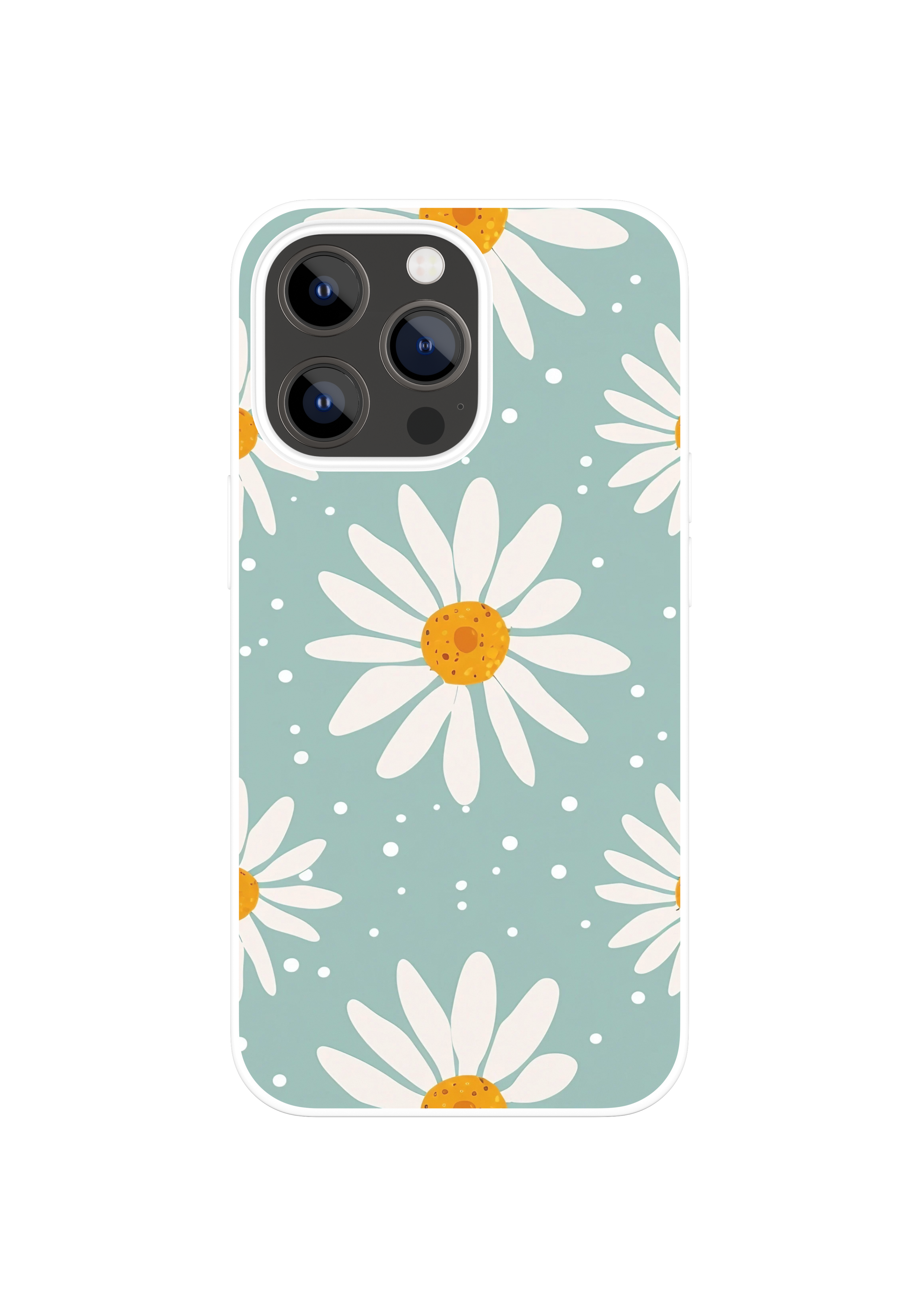Daisy with Polka Dots Blue